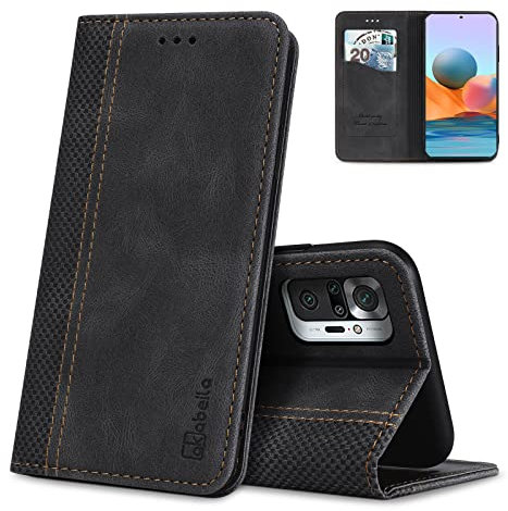 AKABEILA Cover per Asus Zenfone 10/10Z/9 5G/9z Pelle Custodia per Asus Zenfone 10/10Z/9 5G/9z Cover Flip Portafoglio Magnetica Stand Covers Frosted Porta Telefono Nero