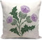 Kissenbezug 40x40 kissen schottland Blumen Outdoor wetterfest distel Geschenke für sofakissen kissenbezüge dekokissen couchkissen kissenhülle Sofa gartenmöbel Balkon Wohnzimmer Zimmer zierkissen