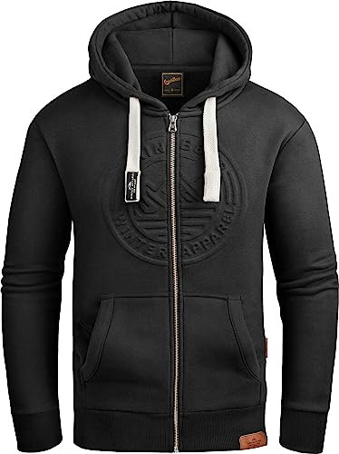 Grin&Bear Hoodie Herren Sweatshirt GEC601 Schwarz XL