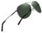 wearPro Sonnenbrille-Herren-Damen-Polarisiert Premium Metallrahmen Sonnenbrillen Unisex mit UV400 Schutz Vintage Schwarz Fahrerbrille (4-Grauer Rahmen/Grüne Linsen)