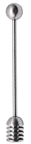 Honey Dipper 304 Stainless Steel Honey Stirrer Spoon Honey Stick Spoon for Maple Syrup Molasses