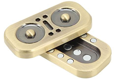 Elprico Owl Fidget Slider, ADHS Fidget Slider Spielzeug Druckentlastung für das Büro(Gold)