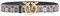 Pinko Damen Love Berry H3 Belt PVC Logo-Aufdruck Gürtel, Zm7q_Schwarz/Braun/Weiß.Antike Go, XS