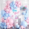 Ghirlanda di Palloncini Blu Rosa, 100 Pezzi, Blu e Rosa, per Feste di Genere Reveal Party, Palloncini in Lattice Macaron, per Matrimonio, Compleanno, Baby Shower, Anniversario, Fidanzamento
