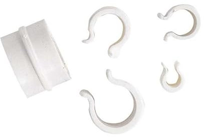 Set 20 Clip clips fermatelo per serra in acciaio per fissare il telo protettivo (Plastica, ⌀ 40 mm)