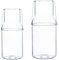 NLDGR Set di Caraffe per Acqua in Vetro con Bicchiere, Brocca in Vetro Brocca per Acqua in Vetro Grande Brocca per Bevande per Succhi di Frutta, Latte e Bevande Fredde o Calde(#1)