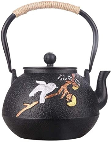 Teiera in Ghisa Teiere Giapponese Teiera Da 1200 Ml Teiere In Ghisa Pentola In Ferro Grezzo Non Patinata Teiera Giapponese