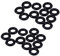 Niniang 20 O-Ringe aus schwarzem Gummi, O-Form, Dichtringe, 8 x 4 x 2 mm