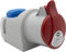 Brennenstuhl Presa Elettrica a Muro Combinata con Presa CEE 400V/32A a 5 Poli + Presa Tipo F (Schuko), Presa Industriale con Coperchio, Uso Interno/Esterno, Officine, Garage, Industrie, IP44, 32A