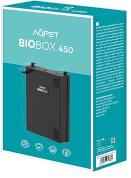 AQPET Filtro Interno Universale per Acquari Completo di Materiali Filtranti e Pompa per Acquari Fino a 100 Litri