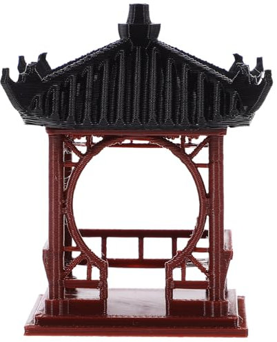 Luxshiny Gartendeko Pavillon Mini Statue Landschaftsstatue Aquarium Fisch Tank Gartendekoration