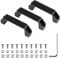 Bügelgriff Schwarz, Griff 2 Stück Handgriff für EU-Standard 20 Serie Aluprofil (Bohrlocherabstand: 90 mm) aus Aluminiumlegierung mit T-Mutter, Schrauben, Nuss, Unterlegscheibe und Schraubenschlüssel