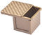 Bordhap Square Loaf Pan with Lid Toast Mold Bread Pan Pullman Loaf Pan with Cover Non-Stick Mini Water Cube Toast Box