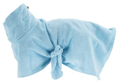 CAPASTEC Hundebademantel Blau 1Stk Für Haustiere Nach Bad Polyester