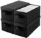 LDXDRU 4 scatole per CD, DVD, 36 x 16 x 14 cm