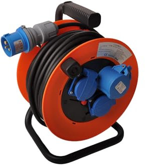 AWD Kabeltrommel Camping 25 Meter - Schuko/CEE Stecker