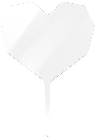 Ldabrye 10 Stück Acryl-Kuchenaufsätze, Cupcake-Dekoration, Werkzeug, Acrylplatte, transparent, Rohlinge, Malerei, Kunst, waschbar