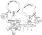 QTZXZX Porte clé Maison Couple Personnalisé Porte-Clef en Gravé et Original pour la Maison du Bonheur Cadeau Emmenagement Idée Cadeau Couple Original pour Couple et Crémaillère (6)