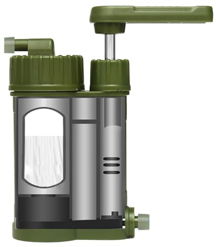 Filtro de agua de emergencia - Herramienta de filtrado portátil, filtro de supervivencia para exteriores | Purificador de agua de emergencia para aventuras de senderismo, purificación co