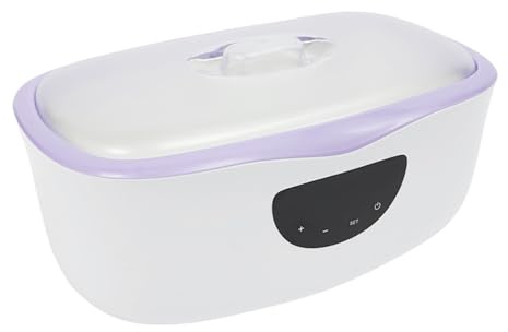 Paraffinbad Für Hände Und Füße, 4000ml Professionelles Paraffinbad Multifunktionales Wachsbad mit Temperaturanzeige, Wax Maschine für Reha, Pflege, Therapie, Spa und Linderung von Schmerzen (Lila)