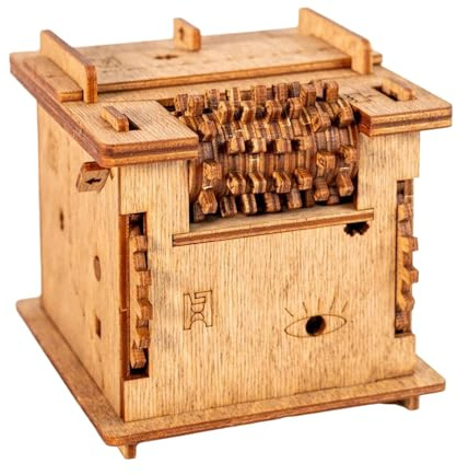 Pruojhw Rätselbox für Escape Game – interaktives Spiel aus Holz Herausforderung | interaktives Puzzle-Set | für Abende, Freunde, Partys, Geburtstag, Urlaub