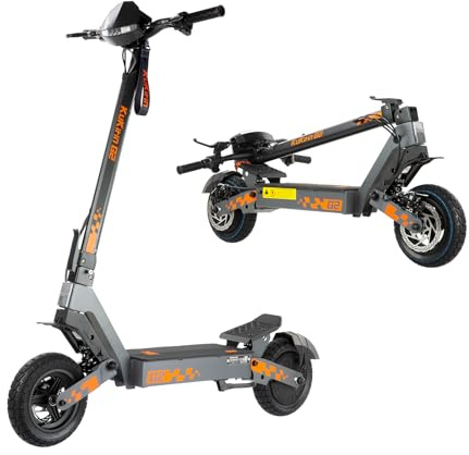 KuKirin G2 2026 Monopattino Elettrico Adulto Pieghevole, Batteria 48V 15.6Ah, Autonomia fino a 55 km, Pneumatici Tubeless 10 Pollici, Doppia Sospensione, Doppio Freno a Disco