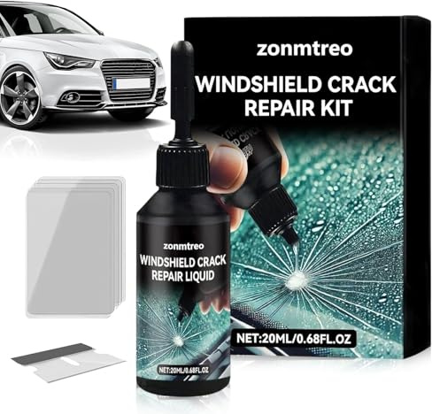 LINXINS Windscreen Chip Repair Kit, Diy Windshield Repair Kit Durable for Chips and Cracks Suitable for All Glass Crack Types