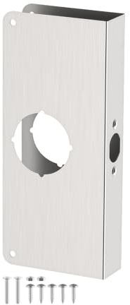 Door Knob Reinforcement Plate Stainless Steel Door Repair Plate for Reinforce and Repair Doors for Reinforcing