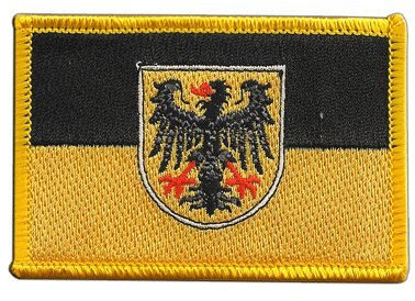 Flaggenfritze Flaggen Aufnäher Deutschland Stadt Aachen Fahne Patch + gratis Aufkleber