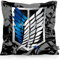 VOID Titan Aufklärungstruppe Wappen AOT Kissenbezug Kissenhülle Outdoor Indoor on Attack, Kissen Größe:40 x 40 cm