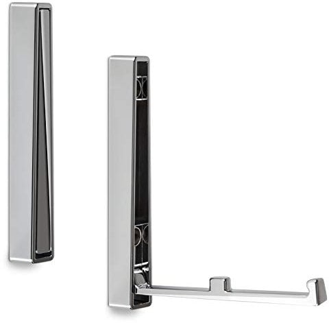 SOTECH Aufbau Klapphaken BARI Chrom poliert 120 x 16 x 15 mm Kleiderhaken klappbar Garderobenhaken zum aufschrauben