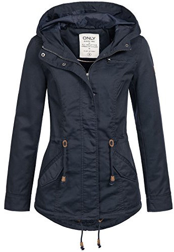 ONLY Damen Onlnew Lorca Spring Parka Jacket CC OTW Parka, per Pack Blau (Blue Graphite Blue Graphite), 42 (Herstellergröße: XL)