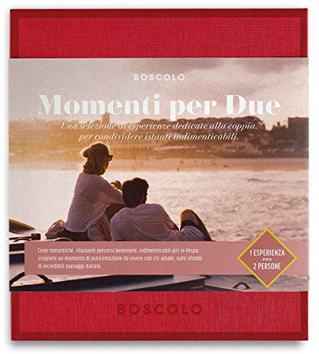 Boscolo Gift Momenti per Due-Cofanetto Regalo Donna e Uomo per 2 Persone in Italia, Ideale per Regalo Anniversario Matrimonio, Regali di Coppia per Lei e Lui, Idee per Regali Originali, Valido 1 Anno