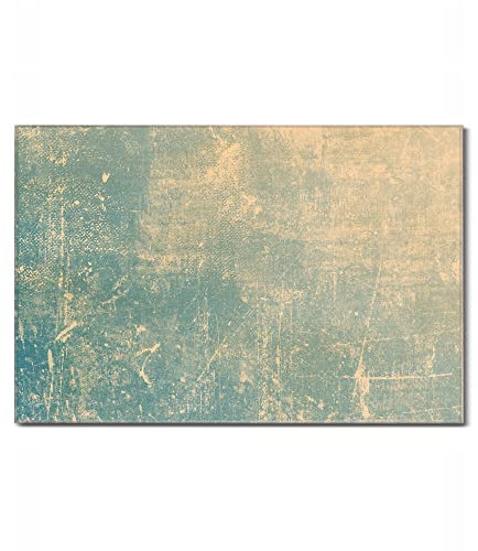 Banjado Glas Magnettafel 75x50cm - Magnetwand und Memoboard für Küche, Büro, Kinderzimmer - Magnetpinnwand inkl. 4 Magnete & Montageset - Patina Grün