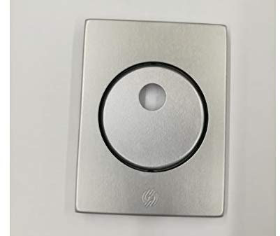 BOCCHETTA ROSETTA QUADRA PER PORTA PORTONE BLINDATO, PIASTRINA PER CILINDRO EUROPEO PREDISPOSTO PER POMO alluminio anodizzato argento F1 82X62 COMPLETA DI VITI DI FISSAGGIO SECUREMME