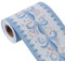 sourcing map Wall Paper Border Self Stick Wall Covering PVC Floor Borders for Kitchen Bathroom Bedroom Wall Decor Paper, Flower Pattern Blue+White, 3.94 Inch by 32.8 feet