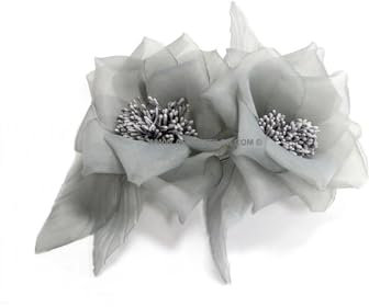 BROCHE FLEUR SIENA - GRIS