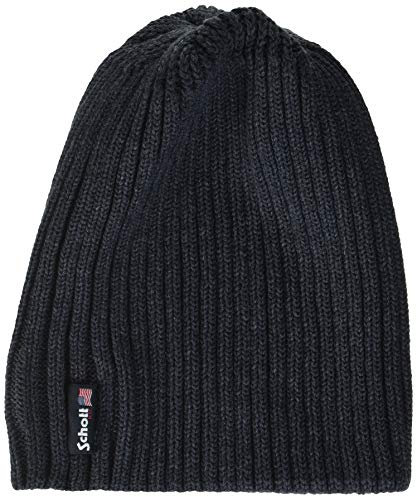 Schott NYC Herren Hat21 Beanie Mütze, Anthrazit, Taille Unique