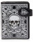 Shagwear ® Portemonnaie Geldbörse Damen Geldbeutel Mädchen Bifold Mehrfarbig Portmonee Designs: (Schädel/Skull)