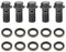 Banjo Vis Boulon de Frein de Moto, Raccord de Frein Frein Banjo Bolt fer Moto Boulon de Frein et Rondelles, pour Étrier De Frein Maître Cylindre M10 x1.25/M10 * 1.0mm,couverture de voiture