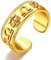 FaithHeart Vintag Ring Herren Damen Horoskop Sternzeichen Waage Ring Offener Ring mit Geschenkebox für Party Weihnachten