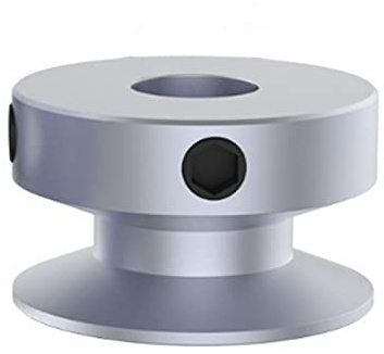 CHANCS 20 mm Einrillen-Riemenscheibe 8 mm feste Bohrung Riemenscheibe für Bohrmaschinen 6 mm PU-Rundriemen