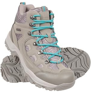 Mountain Warehouse Adventurer Womens Boots - Waterproof Rain Boots, Synthetic & Textile Walking Shoes - For Spring Summer, Hiking & Trekking Dark Grey Adult Shoe Size 4