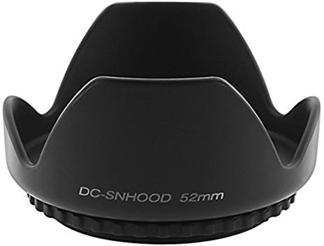 Duendhd 52mm Harte Tulpe Gegenlichtblende Objektiv-Gegenlichtblende Fuer -S DX Nikkor 18-55mm