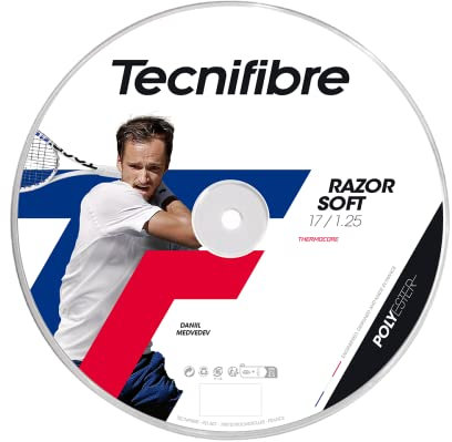 Tecnifibre Razor Soft 200M Carbon Tennis Saitenrolle Monofil Grau 1,25