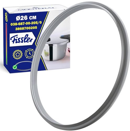 MONTERAL Goma para Olla a Presion – Diámetro Ø 26 cm - 038-687-00-205/0 3868700205 para Fissler - Garantía de 10 Años