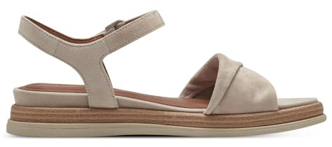 Tamaris Damen Sandaletten, Frauen Sandalen,Sommersandalen,Sommerschuhe,Freizeitschuhe,offene Schuhe,Strandschuhe,bequem,flach,MUD,38 EU