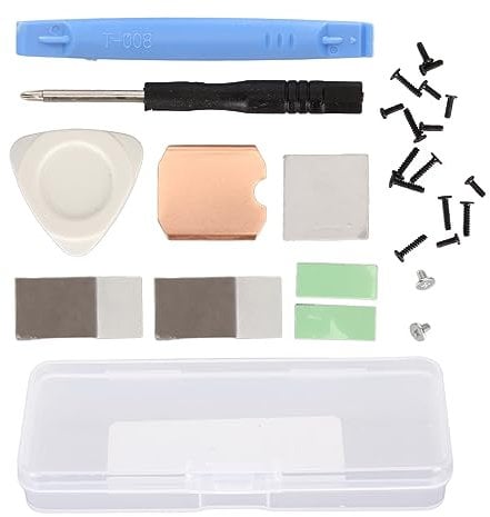 Annadue SSD Heatsink Thermal Pad for Steam Deck, M.2 2230 NVME SSD Copper Heat Sink Cooling Thermal Pastes Back Cover with Screwdriver Tools for Steam Deck for ROG ALL