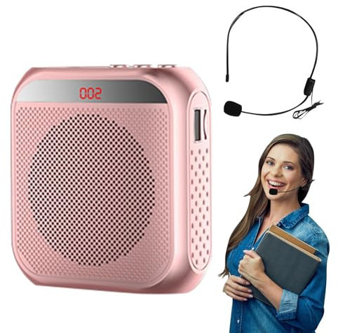 Amplificador de voz para profesores | Amplificador de voz de 2200 mAh, altavoz de guía turística, amplificadores portátiles con micrófono con cable para profesores, reuniones, guías turísticos,