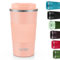 KETIEE Kaffeebecher to go,510ml Thermobecher Kaffee-to-go,Kaffeebecher Thermo,Doppelwandig Reisebecher Travel Mug,Vakuum Isolierbecher mit auslaufsicherem Deckel für Kaffee und Tee,Orange